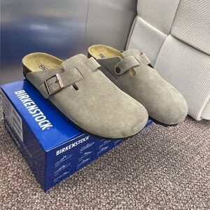 Birkenstock Boston Suede Taupe